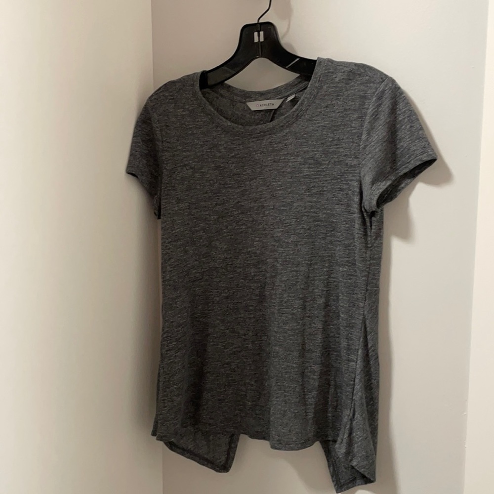 Athleta short sleeve tee with detailed back
